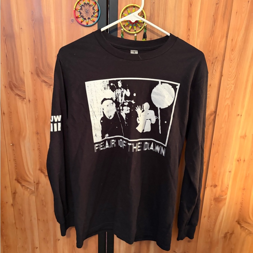 Unisex Jack Whites Black 'Fear of the Dawn' Graphic Long Sleeve Tee